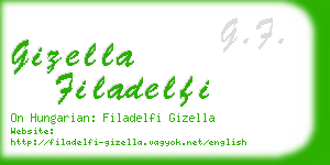 gizella filadelfi business card